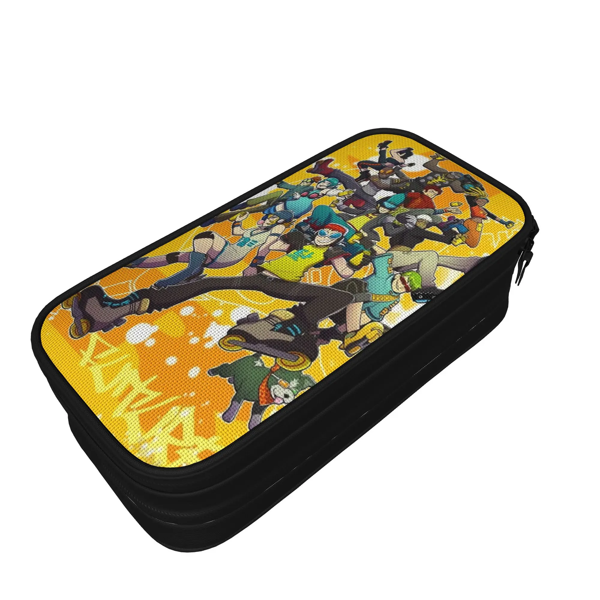Cool Pencil Case Jet Set Radio Future Pencil Box  School Pencil Cases Boy Girl Double Layer Design School Stationery