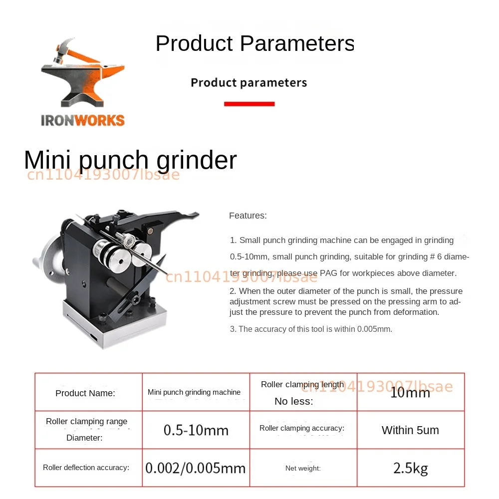 Grinder Punch Grinder Mini Needle Punch Fixture Ultra precision Concentricity Measuring Instrument