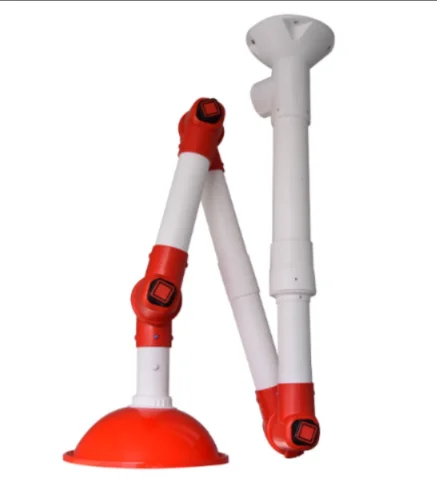 New Industrial Grade PP Laboratory Smoke Arm 95% Efficiency Aluminum Suction Cover Mobile 1 Year Warranty