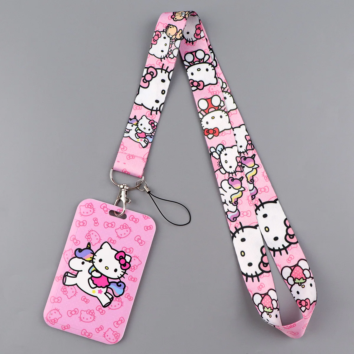 الكرتون هريرة الحبل لمفتاح الرقبة حزام الحبل بطاقة لطيف الحيوانات معرف شارة حامل مفتاح سلسلة مفتاح حامل كيرينغ هدية لمحبي