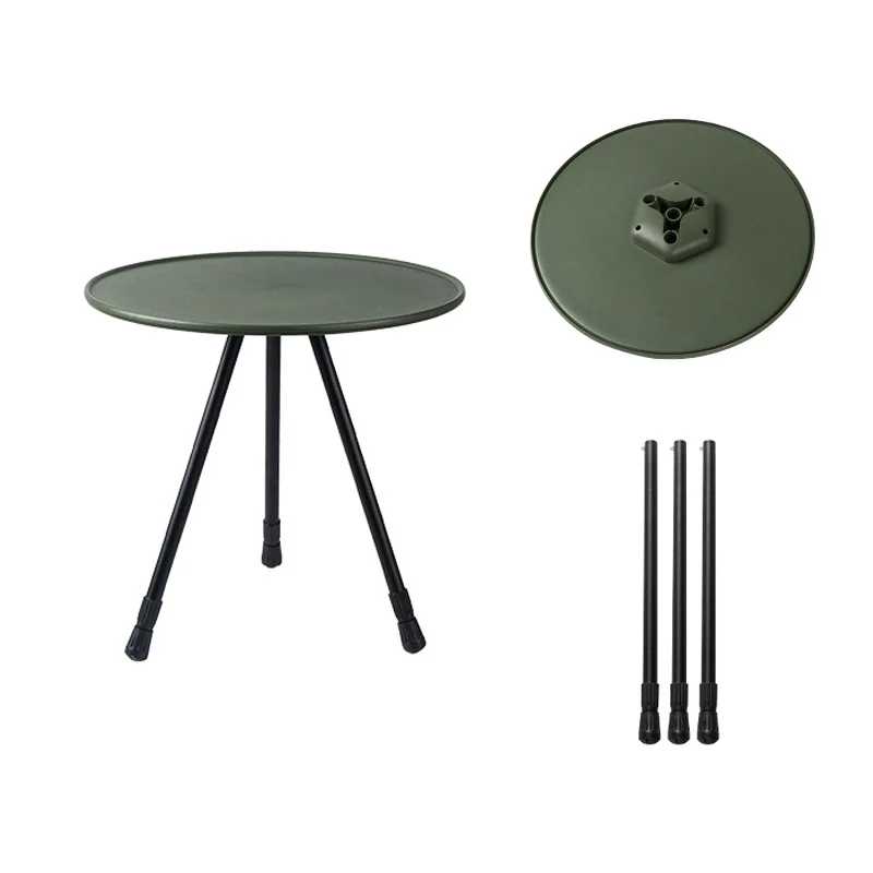 Outdoor Folding Small Round Table, Camping Portable Lifting Table, Simple Picnic Table, Garden Coffee Table