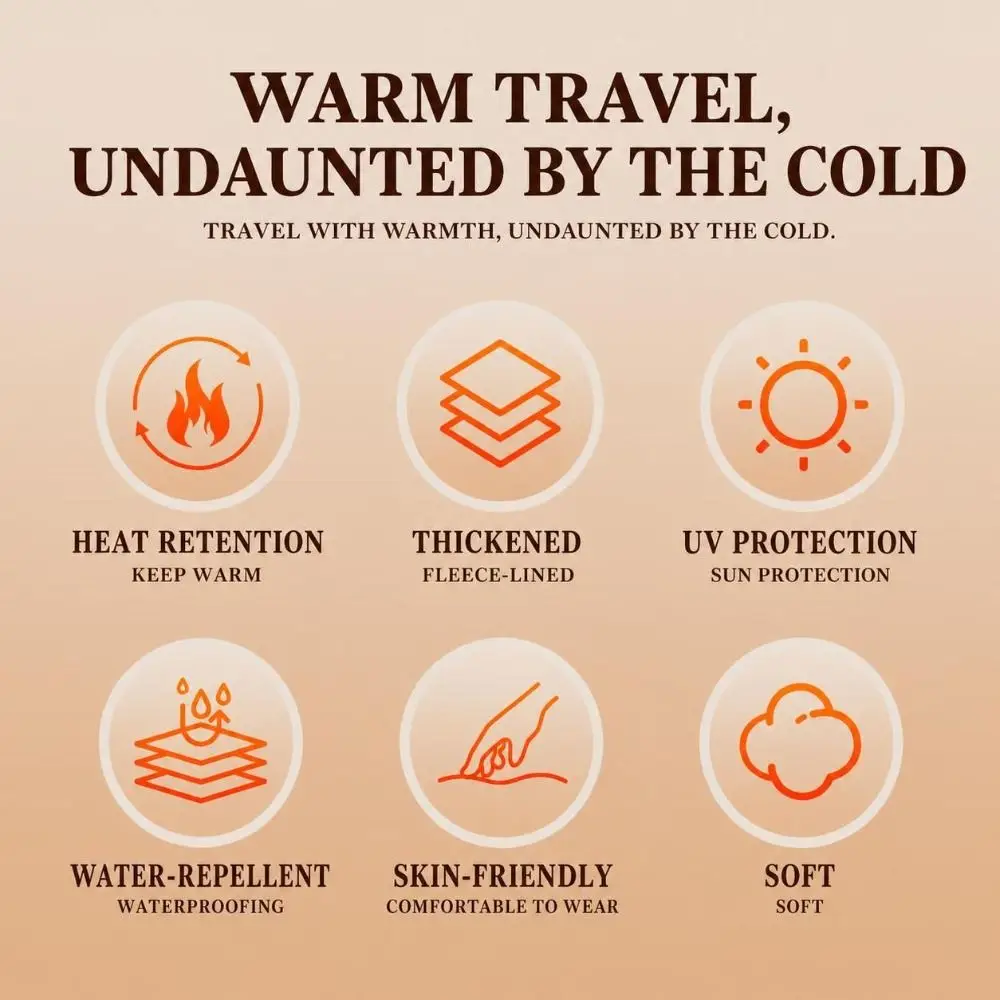Fleece Lined Winter Ear Flap Hat Windproof Heat Retaining Fleece Lined Hat Double Layer Ear Coverage Cold Weather Hat