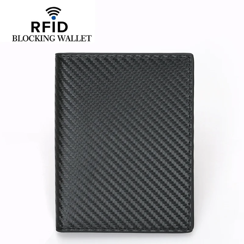 GENODERN Leather Card Holder Bank Card Large Capacity RFID Anti-Theft Card Swiping Bag Multi-Card Holder Card Case