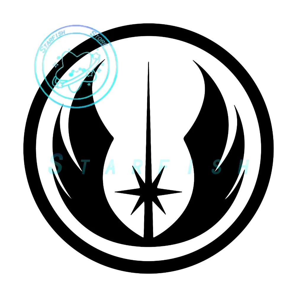 

Jedi Cartoon Characters Car Stickers Motorcycle Decorations Waterproof and Sunscreen PVC Material Carving Process