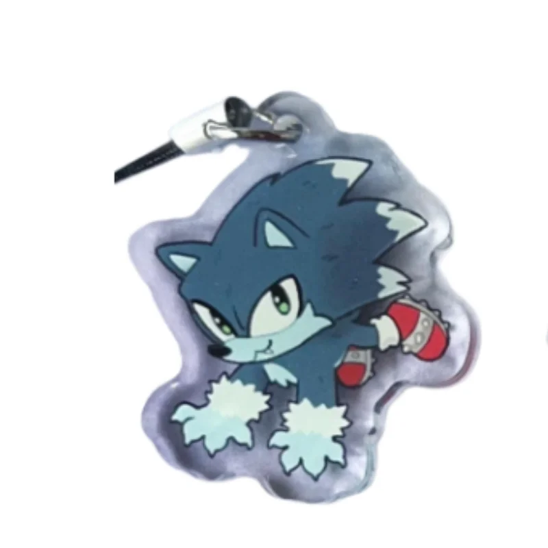 The Hedgehog Acrylic Keychain Werehog Jet The Hawk Metal Tangle The Lemur Bag Charm Gifts for Game Fans and Anime Enthusiasts