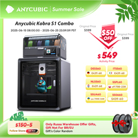 Anycubic Kobra S1 Combo Multi-Color 3D Printer High Precision Core XY Stable Structure Ultra-Quiet Max Speed 600mm/s 3D Printer