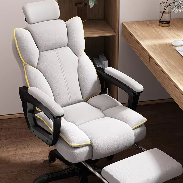 Polyurethane Leather Modern Luxury Adjustable High Back Executive Ergonomic Swivel Office Chair with Headrest
