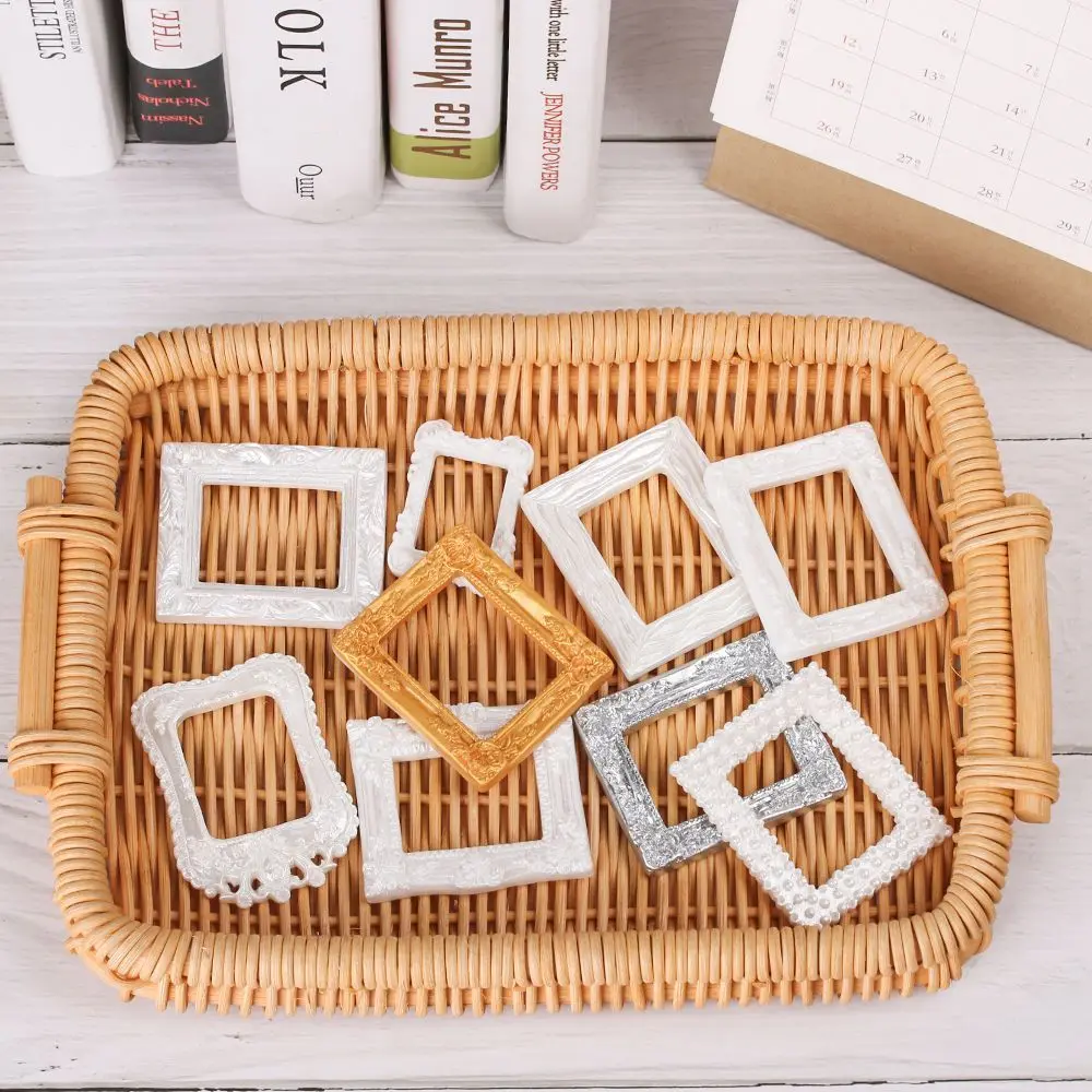 Mini maison de poupée artisanale 1/12, accessoires miniatures, décoration de maison de poupée, meubles de Simulation, modèle cadre Photo en résine, 2 pièces