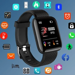 Uomo donna Smart Digital Watch Blood Pressure Waterproof Led Electronic Heart Rate Monitor Tracker Sport orologio da polso Bluetooth