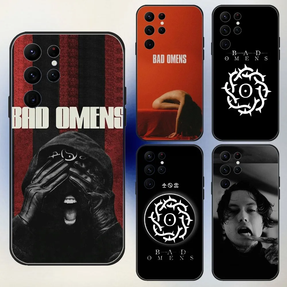 Band B-Bad O-Omens  Phone Case For Samsung S24,23,22,30,21,10,9,Ultra,Plus,Lite,FE,5G Black Soft Case