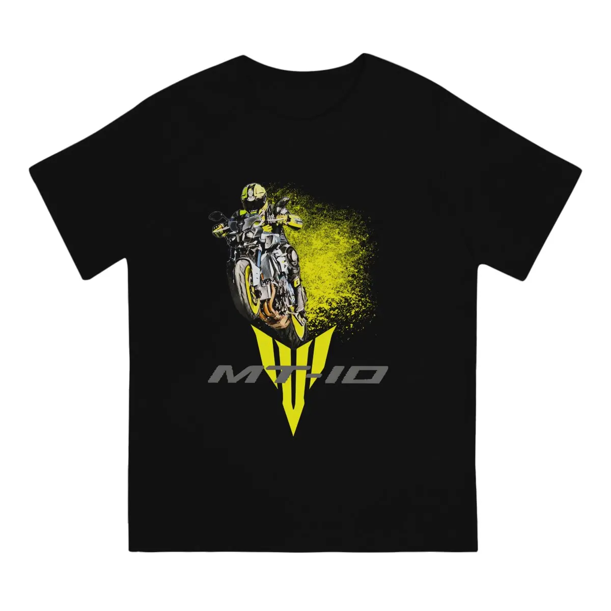 FZ-10 Splash  MT 10 Men T Shirts MT Series Moto Leisure Tee Shirt Short Sleeve Crew Neck T-Shirts 100% Cotton Birthday Gift Tops