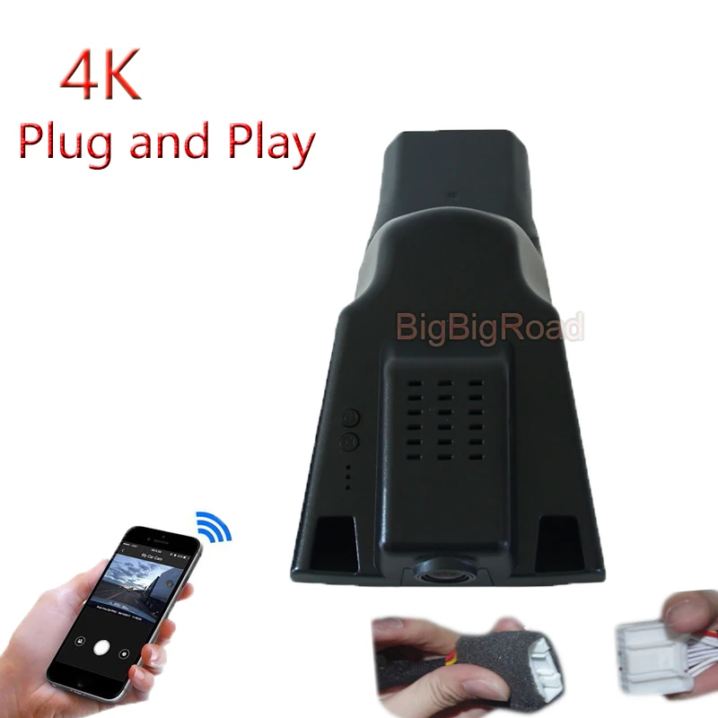 4K Plug And Play Car Wifi DVR Video Recorder Dash Cam Camera FHD 2160P For Ford Taurus 2015 2016 2017 Car Black Box