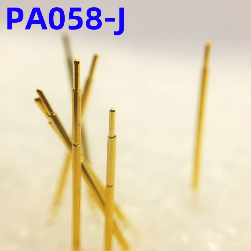 

20/100PCS PA058-J1 Spring Test Probe PA058-J Test Pin Test Tool 15mm Dia 0.58mm Gold Needle Tip 0.40mm Pogo Pin P058-J P058-J1