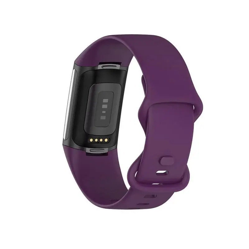 Pulsera de silicona suave para hombre y mujer, banda de reloj de liberación rápida, resistente al agua, accesorios de reloj inteligente para Charge6