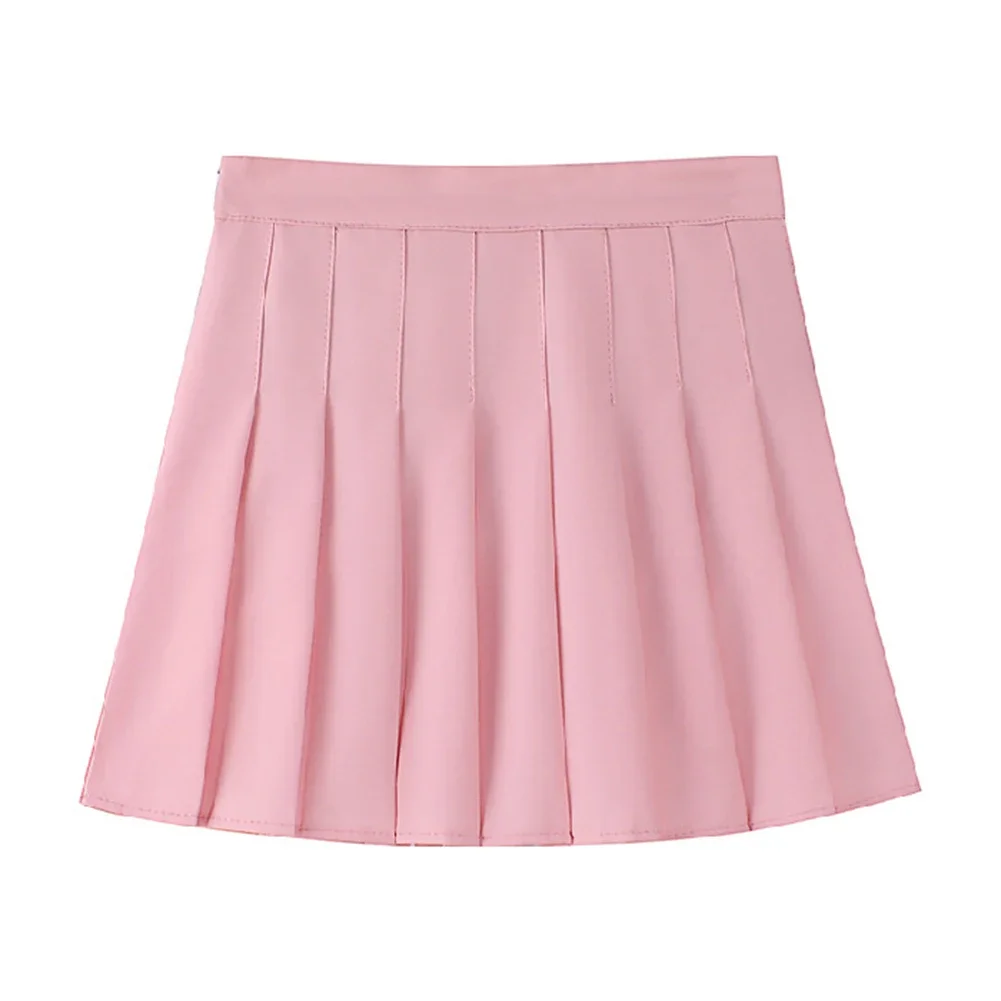 

Skirt For Casual Wear Sexy Skirt Summer Outfits Casual Events Black Solid Color Versatile Style Pleated Design