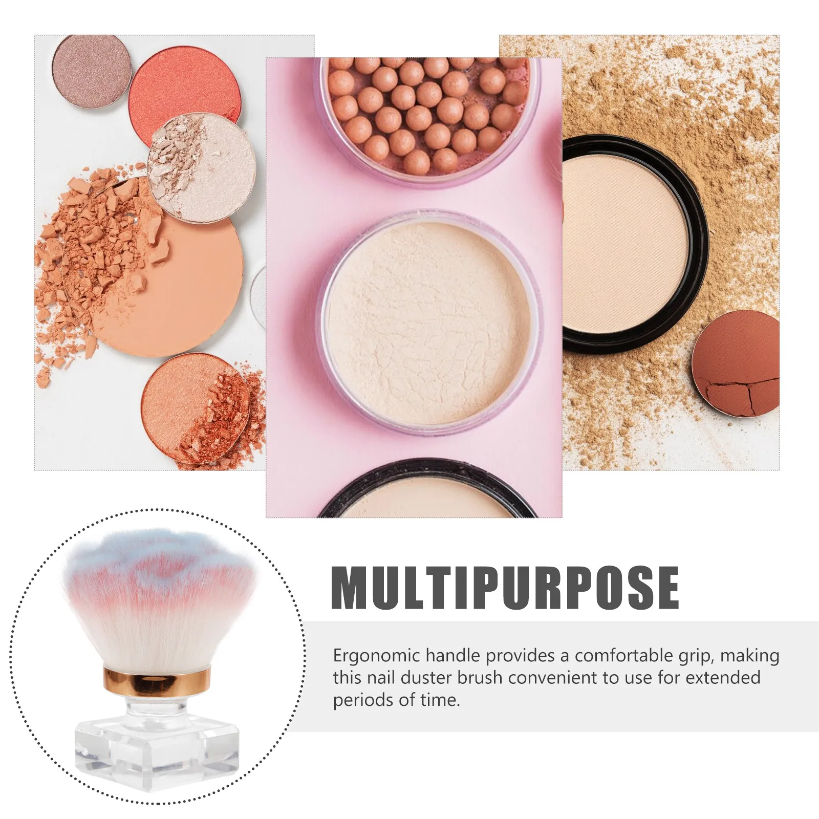 

Compact Nail Duster Brush for Cleaning Fingernails Small Nail Art Supply Lightweight Ergonomic Design Makeup Powder Manicure Kit