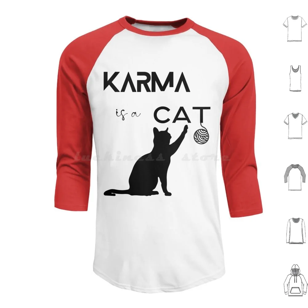 Karma Is A Cat Hoodies Long Sleeve Midnights Cat Midnights Karma Is A Cat Karma Karma Is My Boyfriend Anti Hero Karma