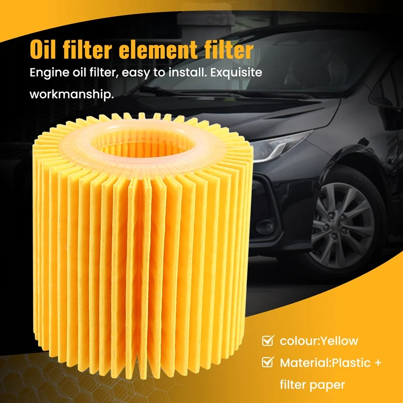 10Pcs Car Engine Oil Filters For Toyota C-HR 2018 2019 2.0L Pontiac Vibe 2009-2010 Corolla Prius 1.8L Filters 04152YZZA6