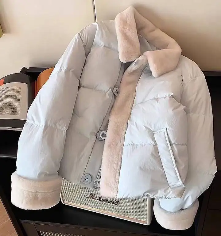 

Parkas Womens Hooded Autumn Ramie Full-Zip Pressed Crewneck Cropped Elastic Tight Cleanfit College School Youthwear Slimming Ins