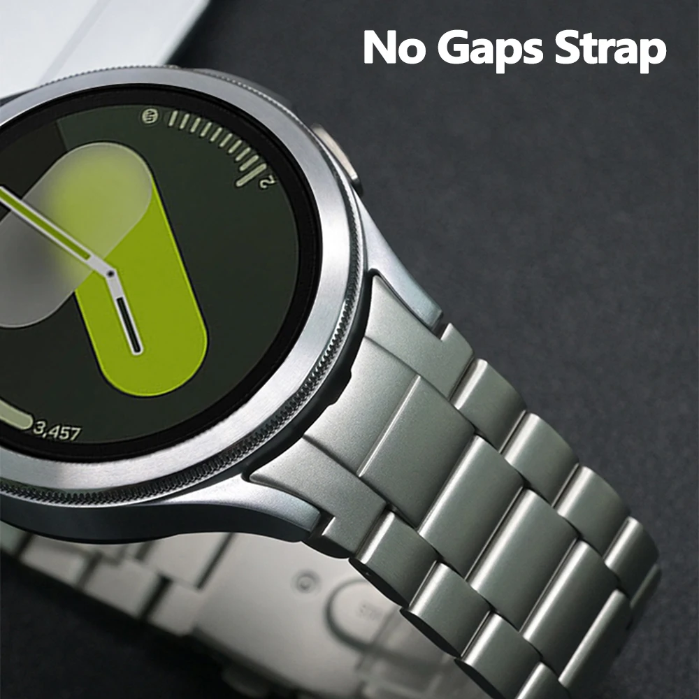 Edelstahlarmband für Samsung Galaxy Watch 7 6 5 4 40mm 44mm, nahtloses Band für GALAXY 6/4Classic 43mm 47mm 42 46mm 5Pro 45mm