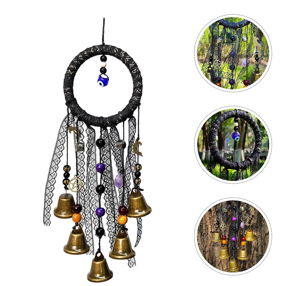 

Vintage Witch Wind Chime Hanging Bell Pendant Home Garden Office Car Festival Gift Wind Bell Hanging Witch Bells