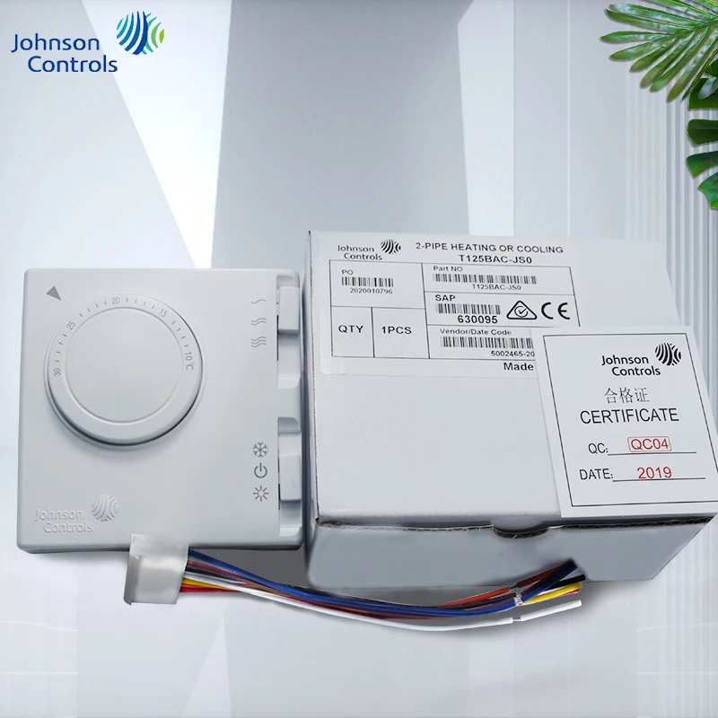 Imagem -03 - Controlador de Temperatura Fan Coil Unit Painel de Controle de Temperatura de Tubo T125bac-js0 ar Condicionado Central