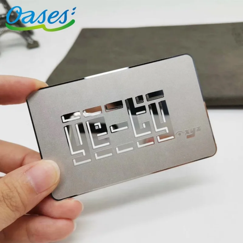 piecesLogo Printed Engraved Metal Business CardsCustom