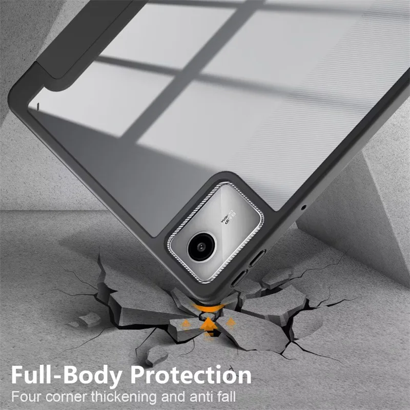 Transparente Acryl-Schutzhülle für Lenovo Xiaoxin Pad 2024 TB331FC mit Marmormuster – Detail 6
