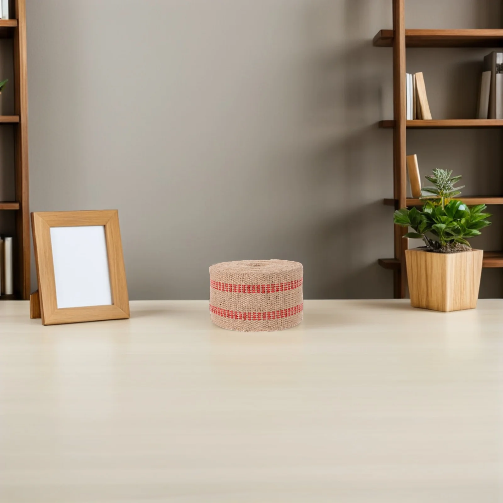 

1 Roll 10M Wide Red Striped Jute Heavy Duty Chair Replacement Webbing For Diy Crafts Upholstery Dining Outdoor Patio Furniture