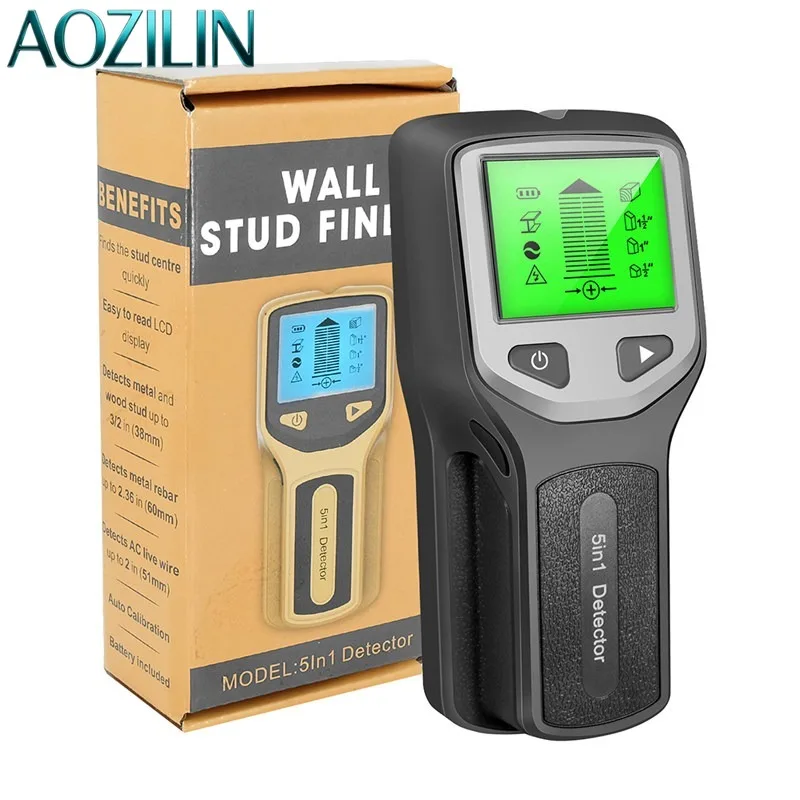 AOZILIN HW430 Multifunctional Wall Scanner High Precision Stud Finder Metal Detector Wall Positioning Locator For Decoration