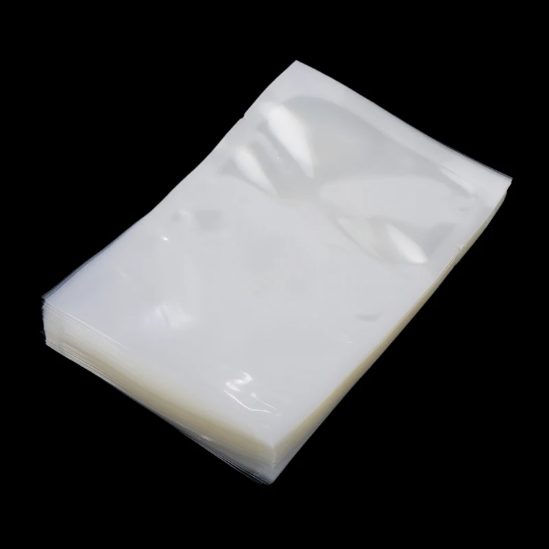 100 Pcs Thickened Nylon Glossy Transparent Food Bags ,Vacuum Compression Seal Packaging Bags