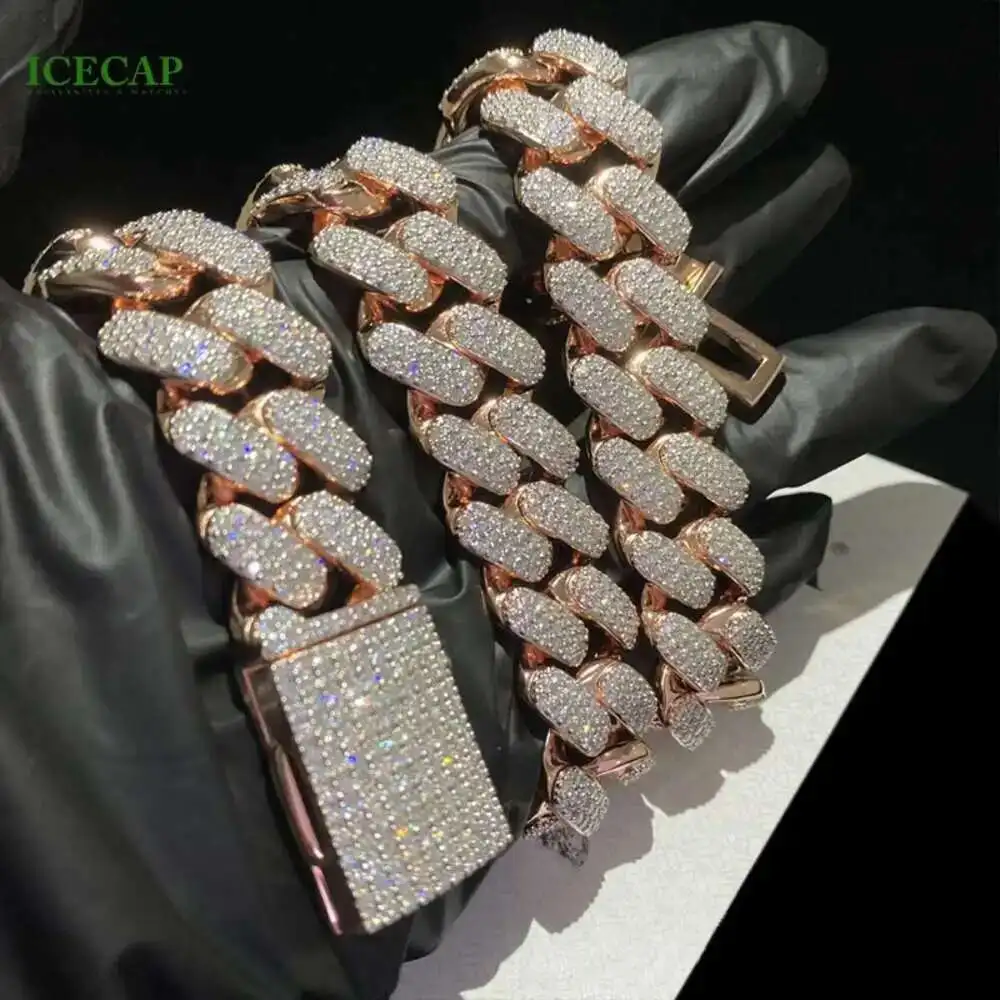 

Цепочка мужская из серебра 925 пробы с покрытием из розового золота