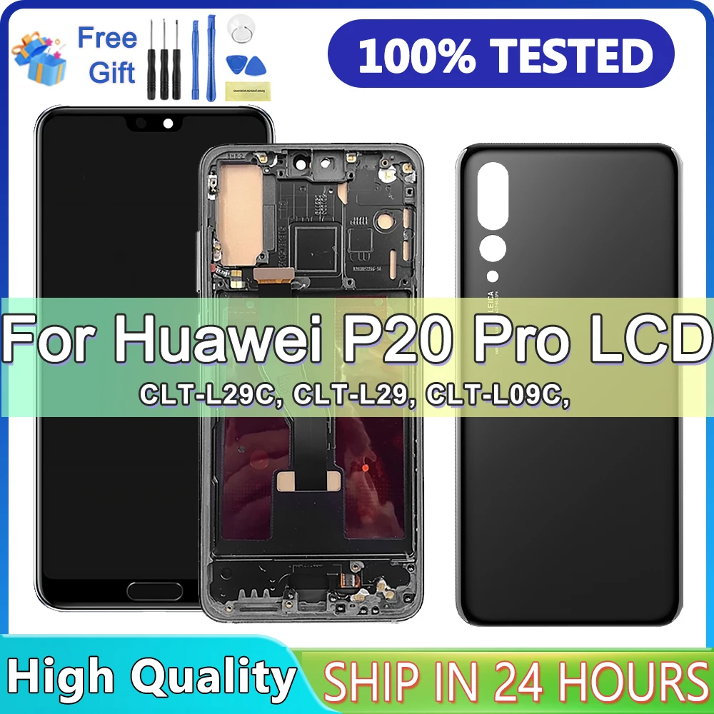 6.1 en effet affichage de haute qualité pour Huawei P20 Pro LCD écran tactile Hébergements eur assemblée remplacement pour CLT-L09 écran CLT-L29