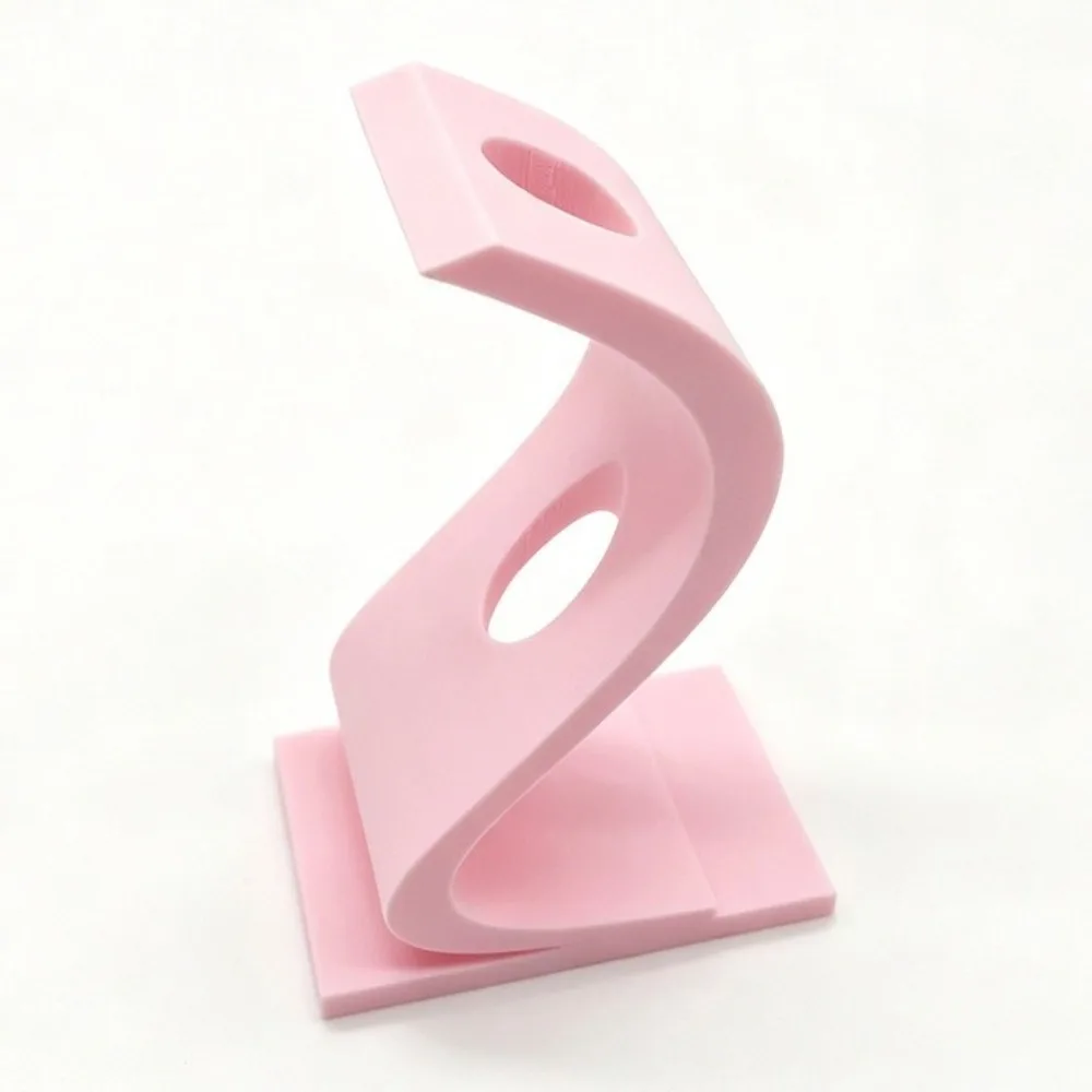 3D Printed S-shaped Twisted Vase Minimalist Hollow Out Desktop Pen Holder Plastic Geometric Art Flower Rack Office
