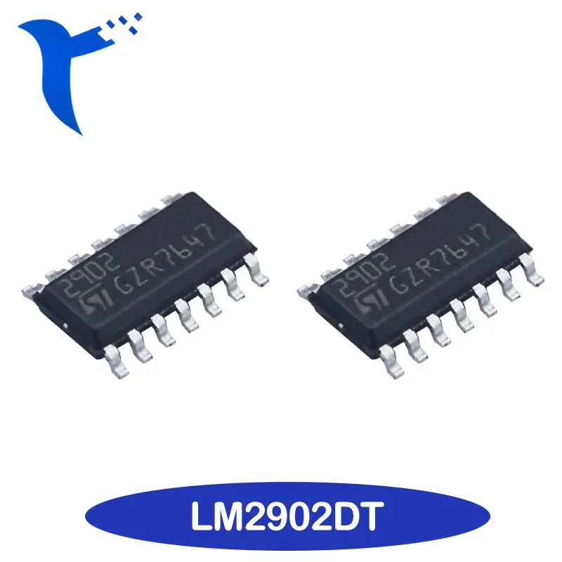 LM2902DT-Pantalla de seda de SOIC-14, Chip amplificador 2902, nuevo y Original