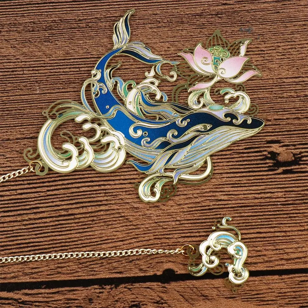 Office Student Animal Shape Page Clip Brass Book Holder Hollow Book Mark Metal Bookmark Retro Book Clip Chinese Style Bookmark