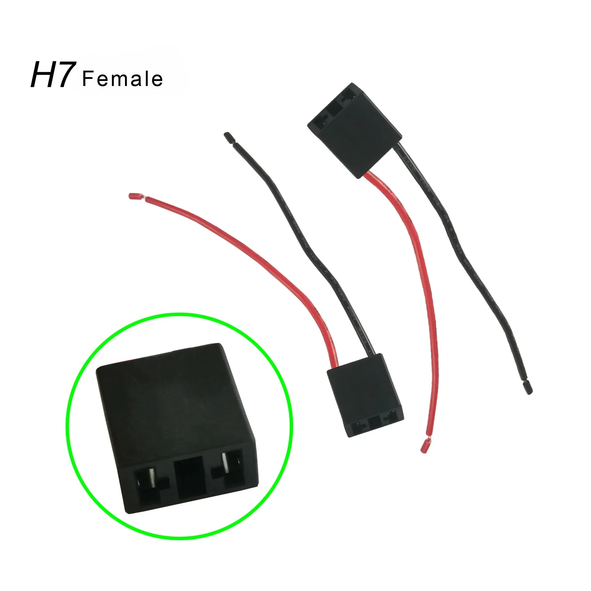 2Pcs H7 H4 9005 Socket Car Light Lines Adapter Wiring Car Headlight Bulbs Harness Male Female Plug Connector Extension Cable
