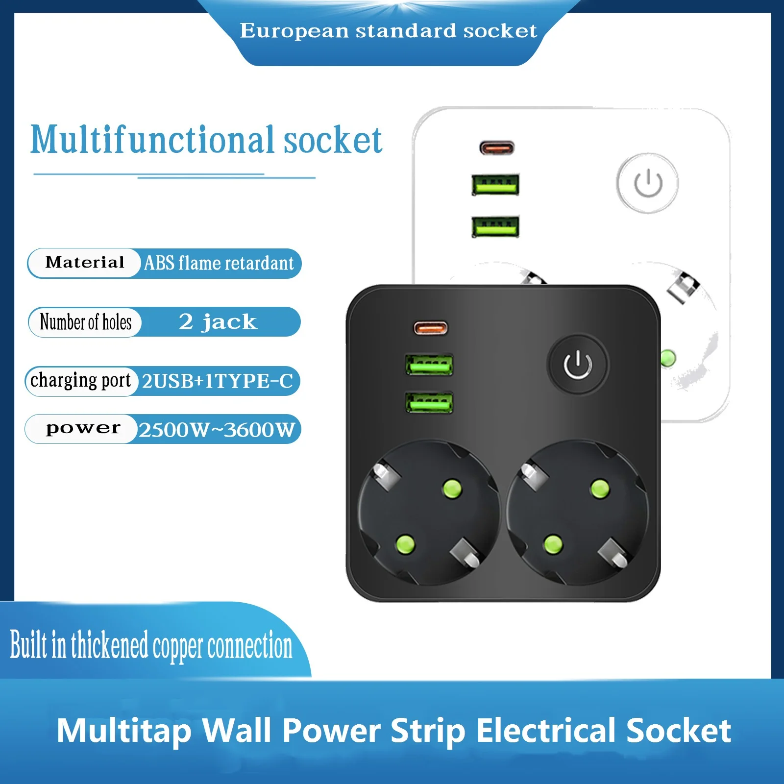 Eu Plug Socket 2 So…