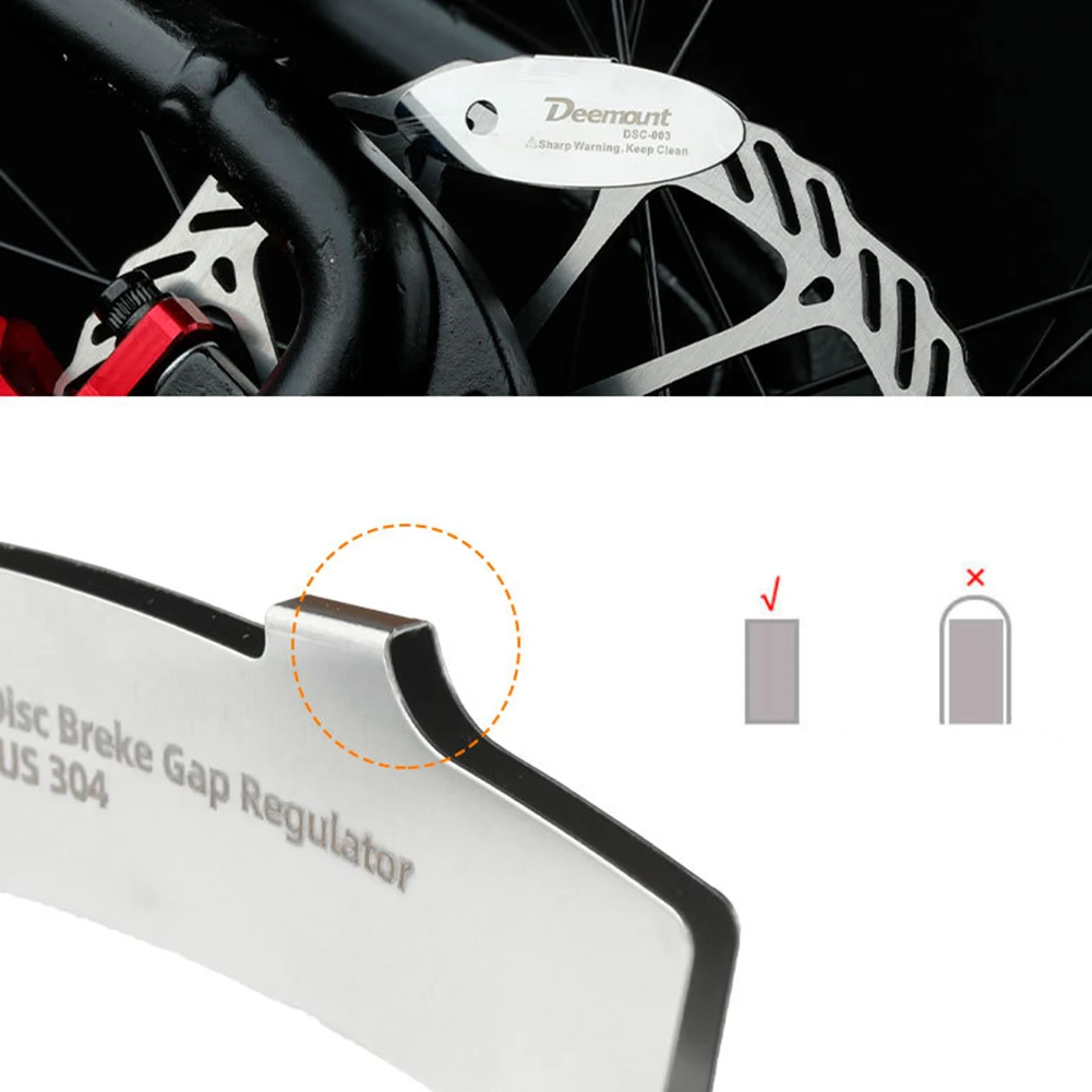 1×Bicycle Disc Brake Pad Adjustment- Alignment- Plate Brake Adjustment- Bicycle Adjustment- Pad Cycling Repair Tool-