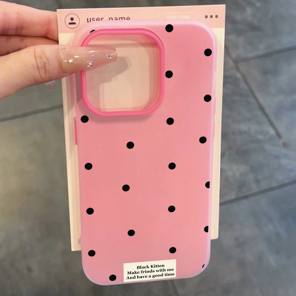 For Xiaomi Redmi 17 Pro Max Cases For Redmi Mi 11 Lite 5G Minimalist Polka Dots Phone Case 14T Pro 15T Pro 17 Pro INS Drop Funda - view 3