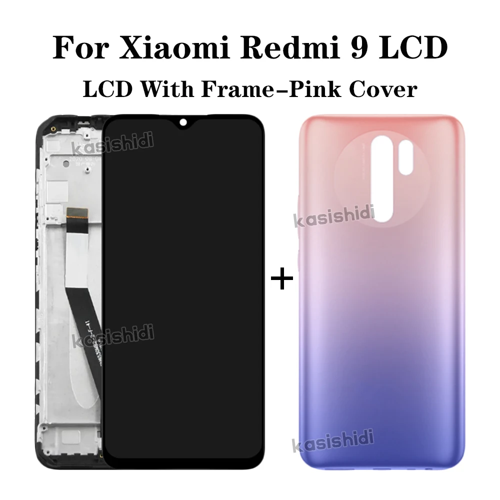 ЖК-дисплей для Xiaomi Redmi 9, сенсорный экран, дигитайзер в сборе, дисплей, сенсорные ремонтные детали M2004J19AG M2004J19G, ЖК-дисплей 100%