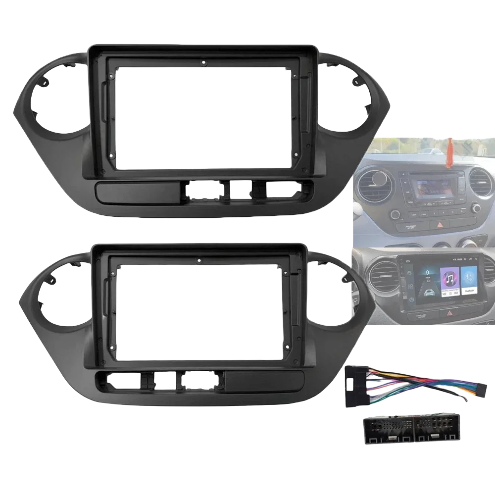 

9 Inch Android MP5 Car Radio Fascia, 2 Din Head Unit Installation Frame for HYUNDAI I10 2014-2017