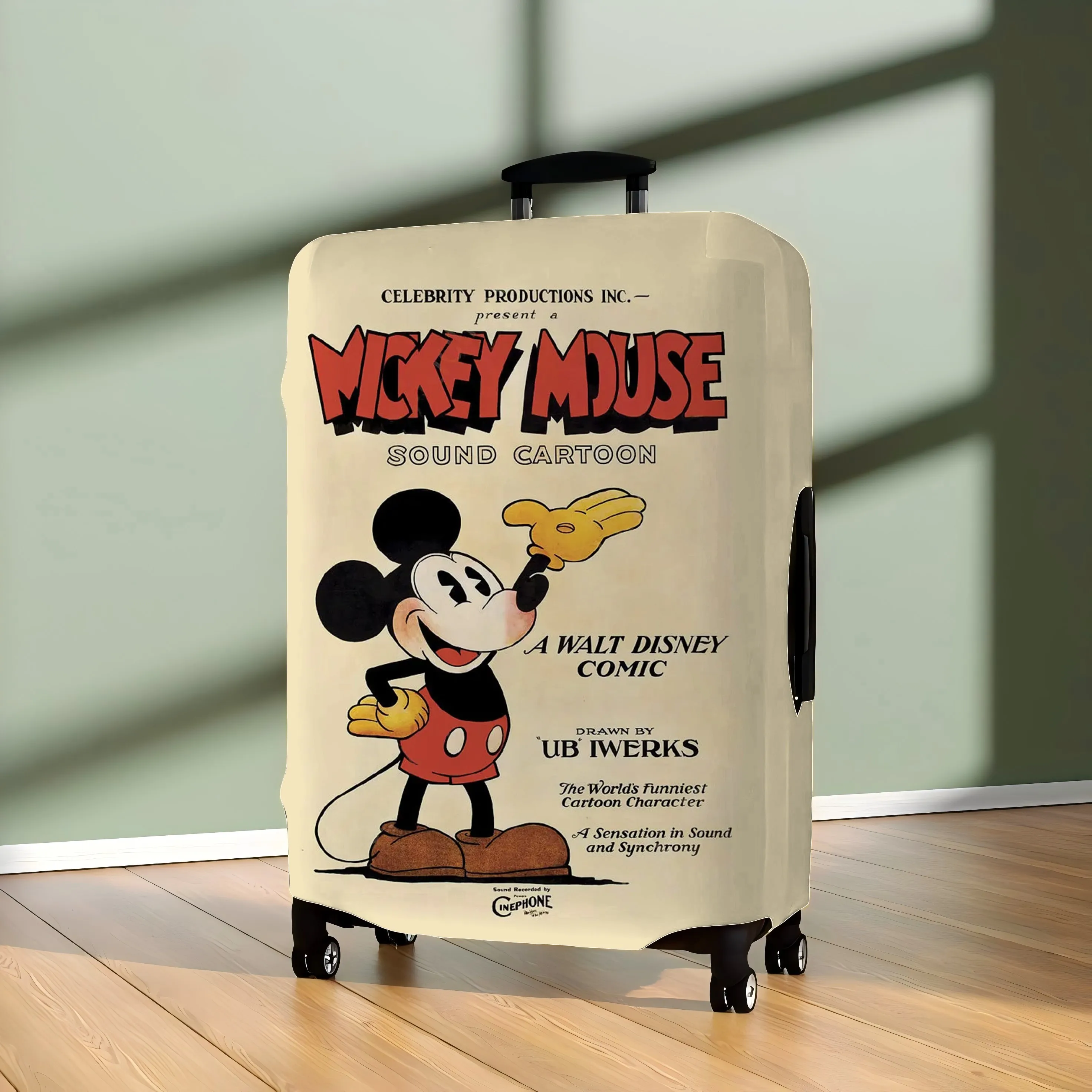 Disney Travel Accessories Minnie Mouse Traveling Storage Bag Suitcase Case Mickey Luggage Protective Cover Protector For Covers