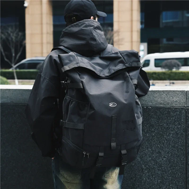 High Street Backpack for Men Fashion Outdoor Backpack Women New Streetwear Bags Leisure Unisex Couple Large Capacity Backpacks