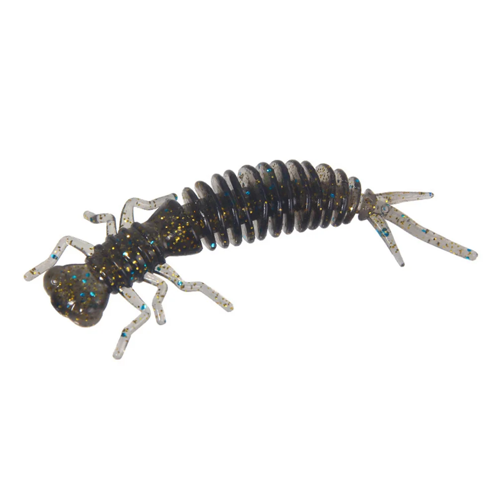 

16 Pcs Soft Lure Fishing Artificial Baits Larvae Crawfish Floating Freshwater Reusable Lifelike