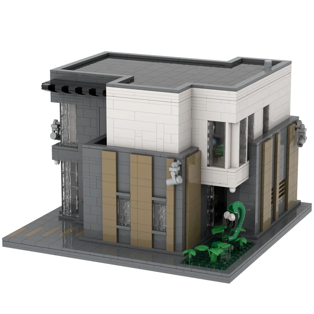 

MOC-84426 Модель дома художника современной виллы, модульное здание 3189, детали
