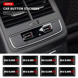 New Car styling Car Badge Epoxy Resin Car Stickers Interior Emblem Decal For Nismo Nissan GTR Versa Almera X-Trail Xterra Qashqa