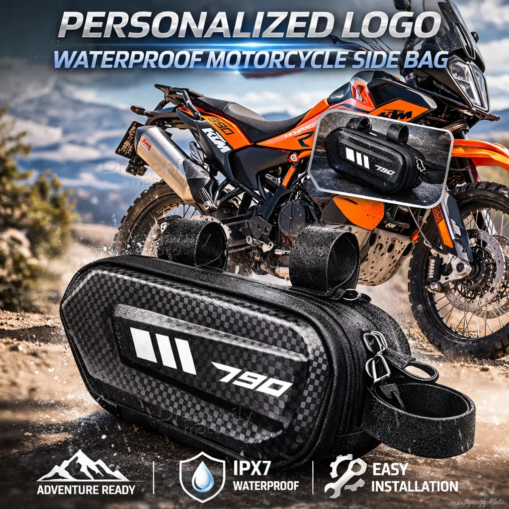 

For KTM 890 1090 1190 ADVENTURE / R790 S R Duke 790 Motorcycle Side Bag Personalized Logo Waterproof Hard Shell Saddlebag