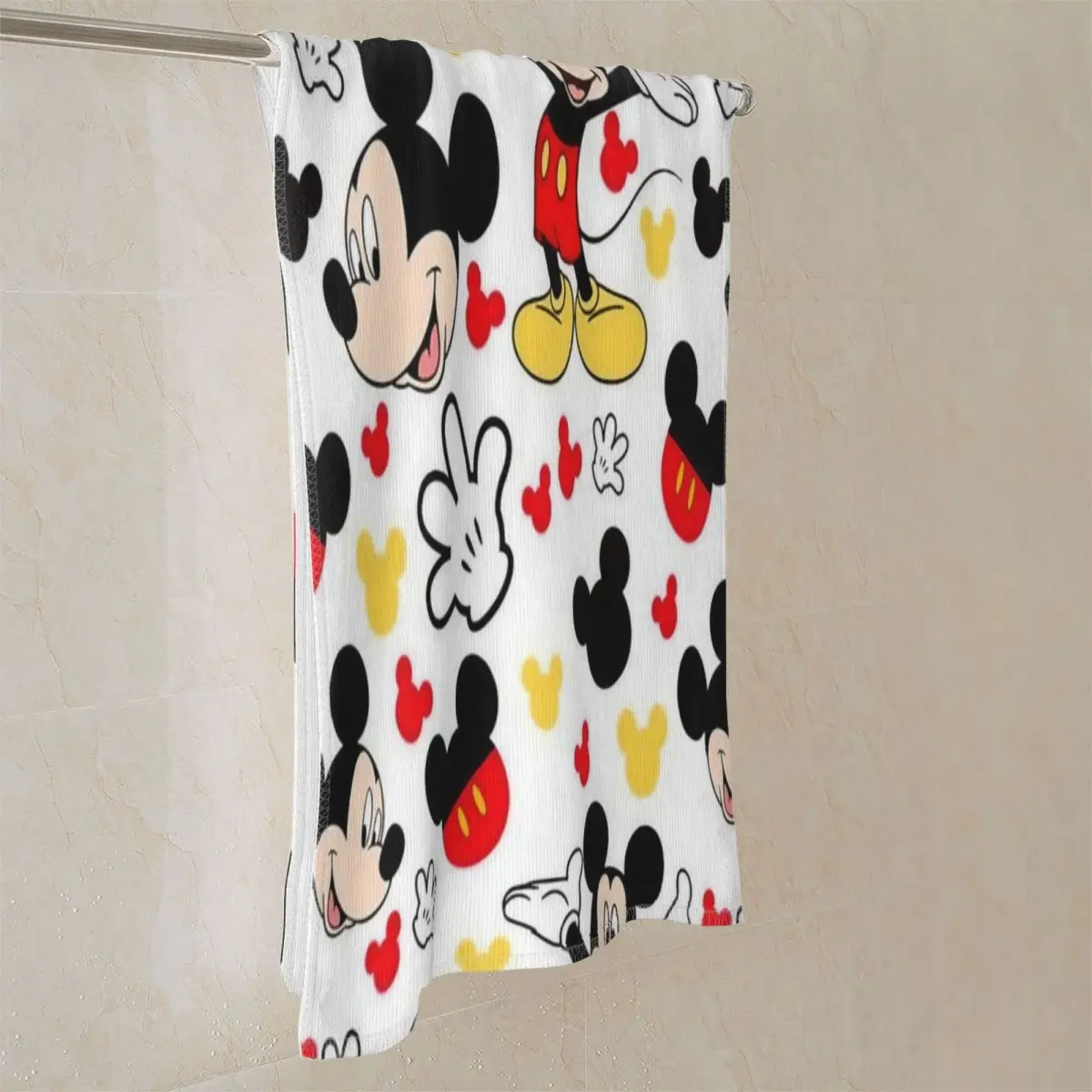 Mickey Mouse Cute Cartoon Merchandise Quick Dry Beach Towel Summer New Water Absorbing Towel No Sand Quick-Dry Surf Towels