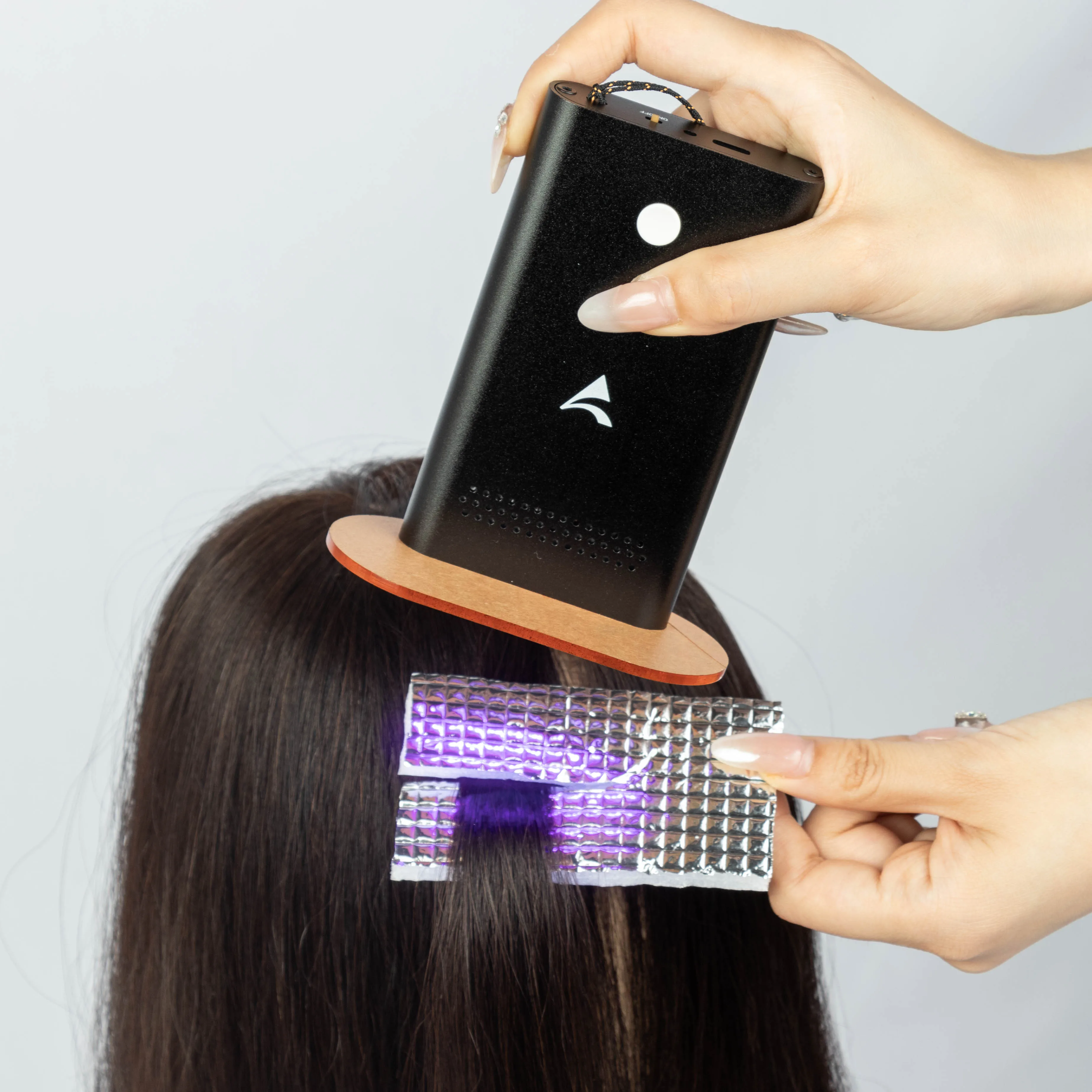 2025 Professional  Tools V Light Kit Machine with Glue Hot Selling Human Hair Extensions Curl Wave Styles Tape Hair Type